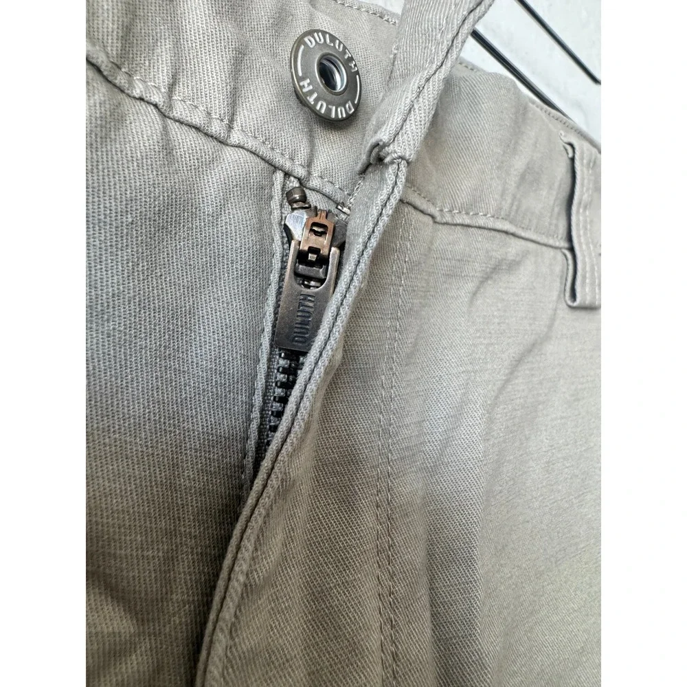 Duluth Trading Co Mens 38 Flex Ballroom Khakis Relaxed‎ Fit Shorts Khaki Tan